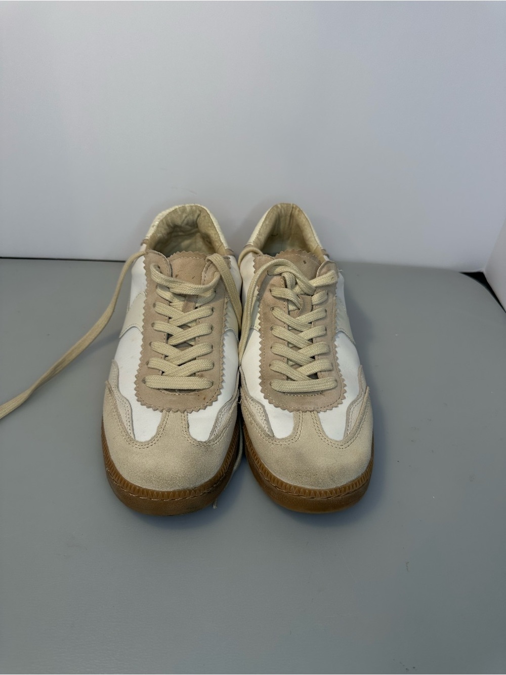 Dolce Vita Women’s Sneakers in Beige, White and Brown
